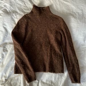 Brown wool/alpaca sweater